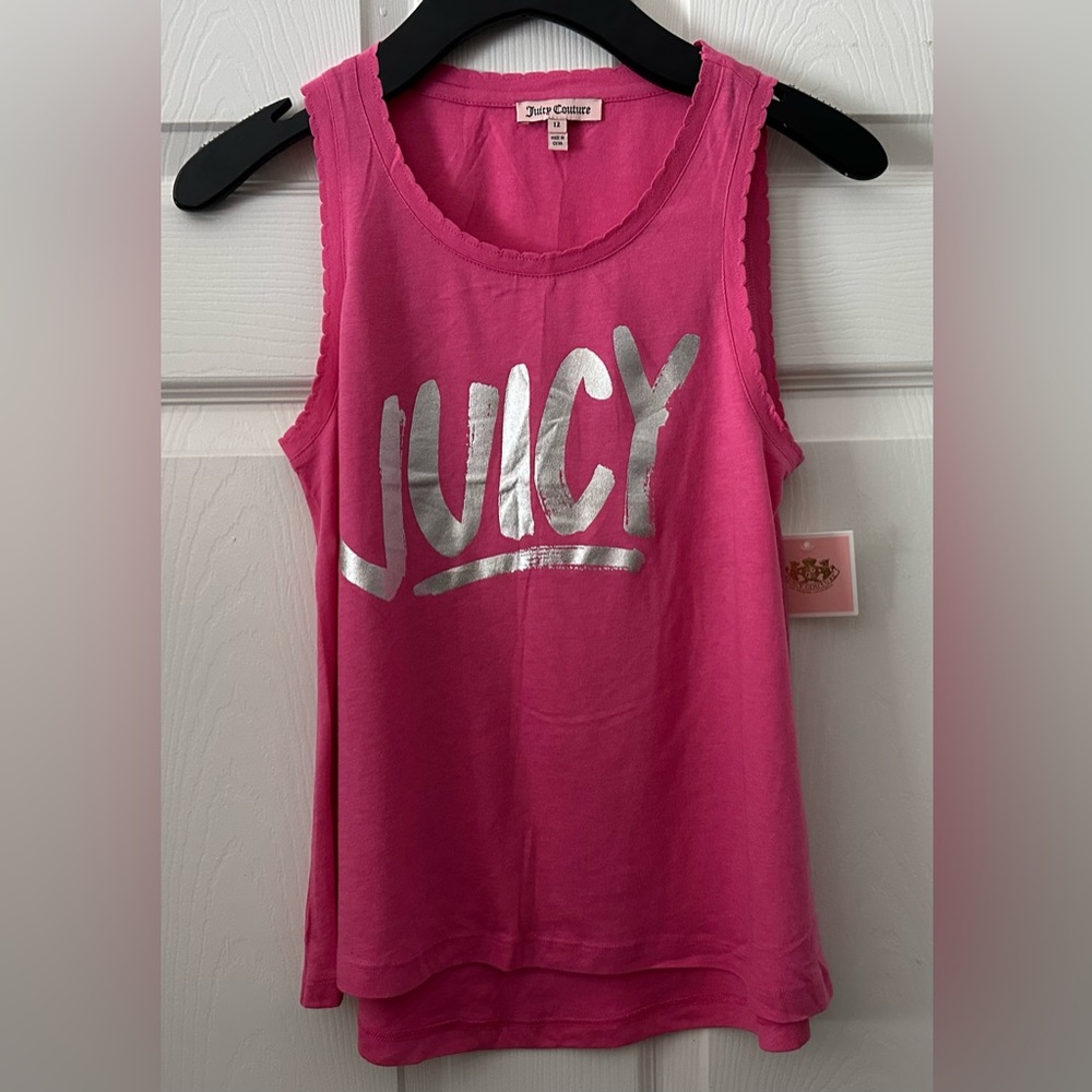 NWT JUICY COUTURE Big Girl Highlighter Juicy Tank